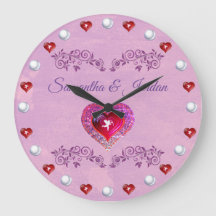Bling Pink Heart & Cherub Personalizado