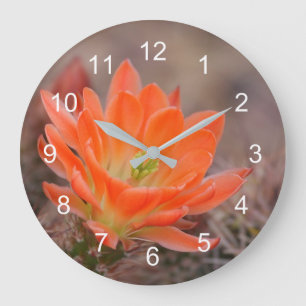 Relógio Grande Bloom em Laranja