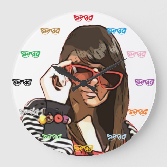 Relógio Grande Bloqueio da parede de troca (Frente)