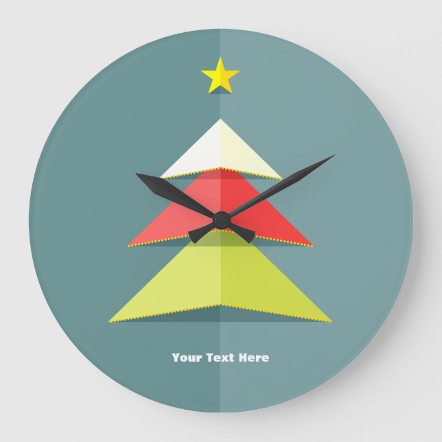Relógio Grande Bloqueio de Parede de Árvore de Natal de Pop-up (Frente)