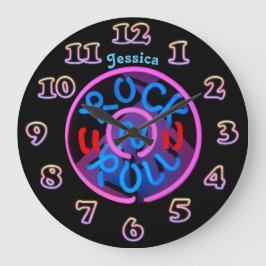 Relógio Grande Bloqueio de Parede de GAROTAS Personalizadas - NEO
