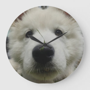 Relógio Grande Bloqueio de Parede do Cachorro Suíço - Cachorro do