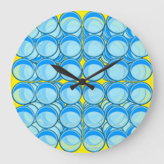 Relógio Grande Blue Marbles