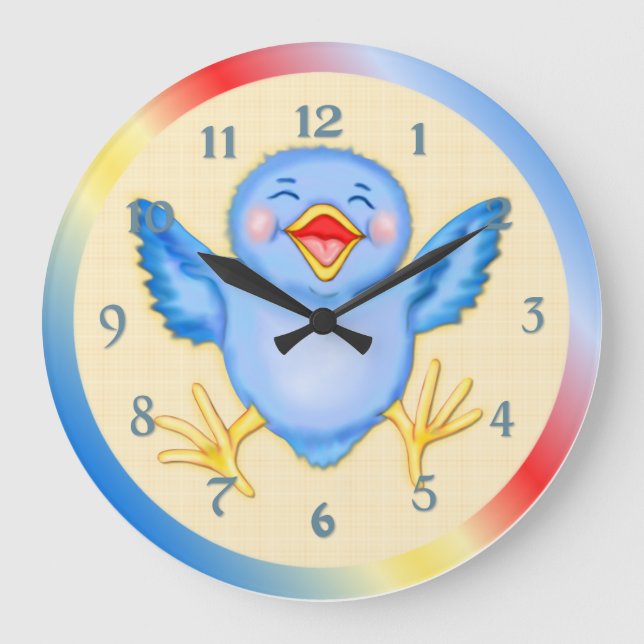 Relógio Grande Bluebird da felicidade (Frente)