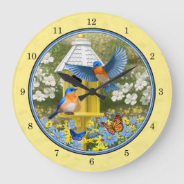 Relógio Grande Bluebird e redondo Amarelo