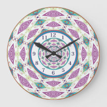 Boho Mandala Large Clock