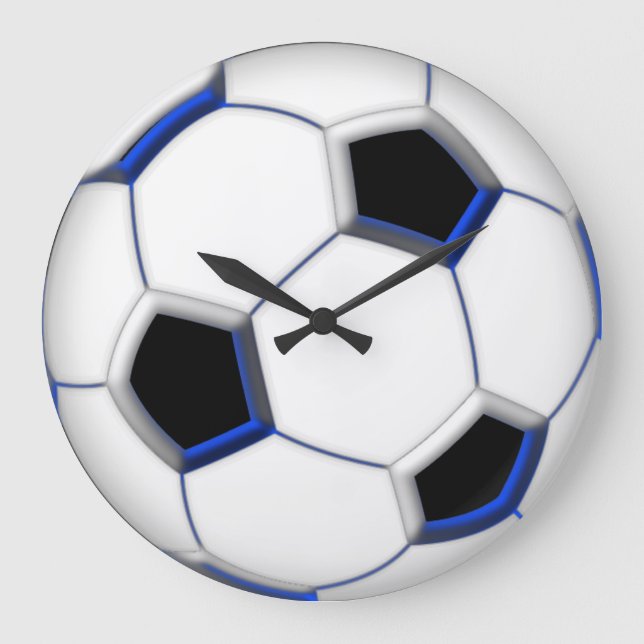 Relógio Grande Bola de futebol 10,75" (Frente)