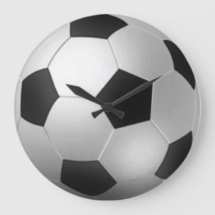 Relógio Grande bola de futebol 3D - é tempo do futebol!