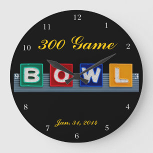 Relógio Grande Boliche retro