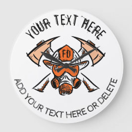 Relógio Grande Bombeiros. Bombeiros. Modelo de Presente