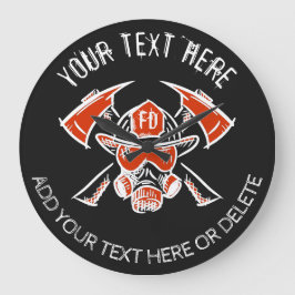 Relógio Grande Bombeiros. Bombeiros. Modelo do presente