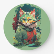 Bonita Fantasia - Design de Gato de Corte de Cor