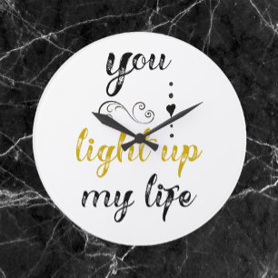 Relógio Grande Bonito Que Acenda Minha Vida