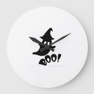 Relógio Grande Boo de Halloween