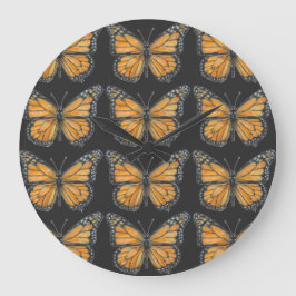 Relógio Grande Borboleta Monarca