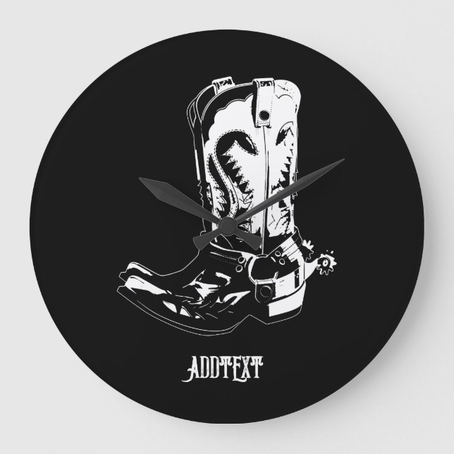 Relógio Grande Botas de cowboy (Frente)