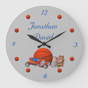 Relógio Grande Boy Toys Themed Acrylic Wall Clock