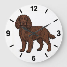 Relógio Grande Boykin Spaniel Dog Wall Clock Pet Home Decor