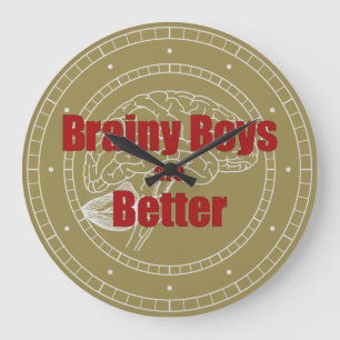 Relógio Grande Brainy Boys É Melhor