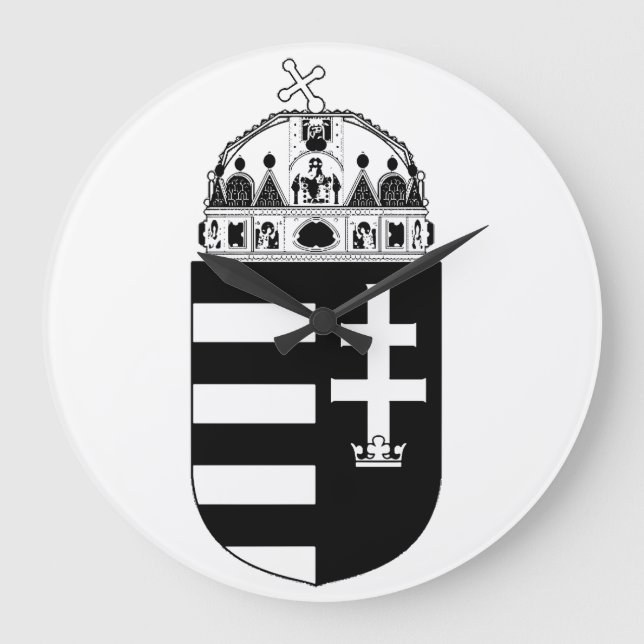 Relógio Grande Brasão de armas da Hungria (Frente)
