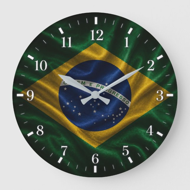 Relógio Grande Brazil Flag Watch 2026 (Frente)