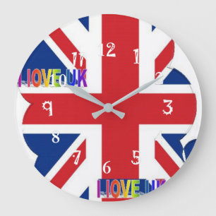 Relógio Grande Brexit Time I Love The United Kingdom