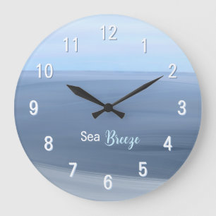 Relógio Grande Brisa Marítima – Oceano Azul Calmo