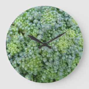 Relógio Grande Broccoli Macro Wall Clock