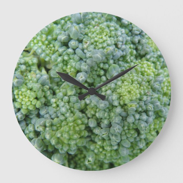 Relógio Grande Broccoli Macro Wall Clock (Frente)