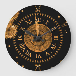 Relógio Grande Bronze Midnight Clock