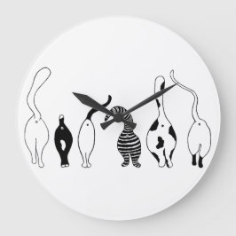 Relógio Grande Bumbuns de gatos