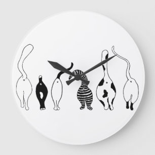 Relógio Grande Bumbuns de gatos