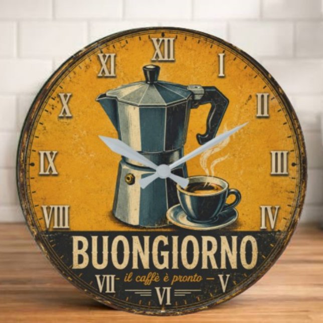 Relógio Grande Buongiorno Coffee  (Criador carregado)