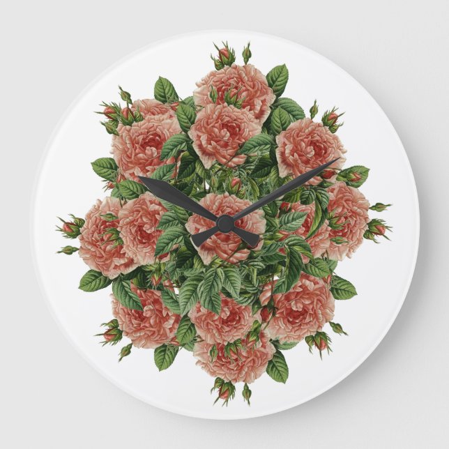 Relógio Grande buquê de Rosen rosa Rosa - Rosenbouquet (Frente)