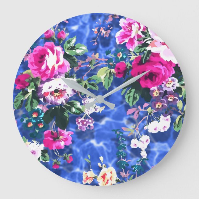 Relógio Grande Buquês com rosas (Frente)