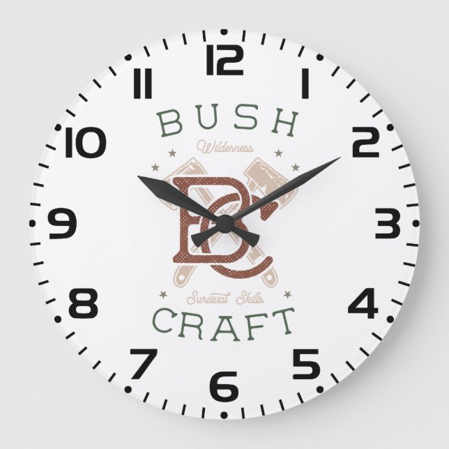 Relógio Grande Bushcraft Survival Skills Wilderness Camping (Frente)