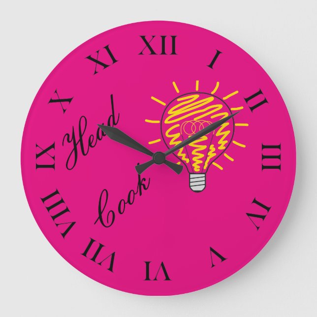 Relógio Grande Cabeça Cook (Frente)