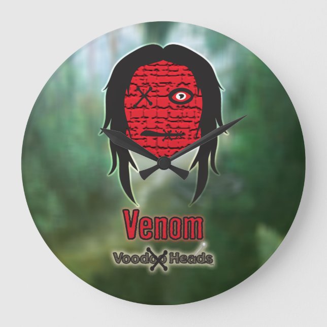 Relógio Grande Cabeças Voodoo ~ Pântano (Frente)