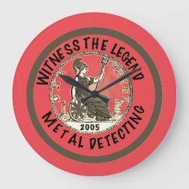 Relógio Grande Caçador de Metais 21º Aniversário