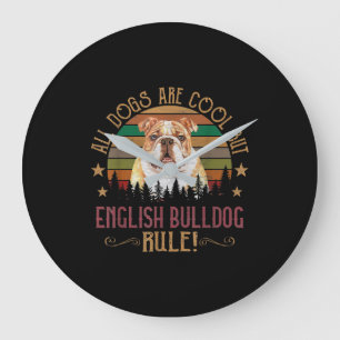 Relógio Grande Cachorros São Legal, Mas O Inglês Bulldog Curs R
