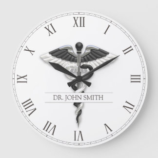 Relógio Grande Caduco Médico Elegante Negro Nobre
