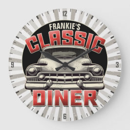 Relógio Grande Café com Retro para Automóveis Clássicos Personali