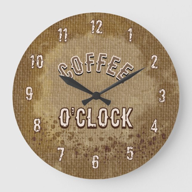 Relógio Grande Café da Hora Cozinha Rústica (Frente)
