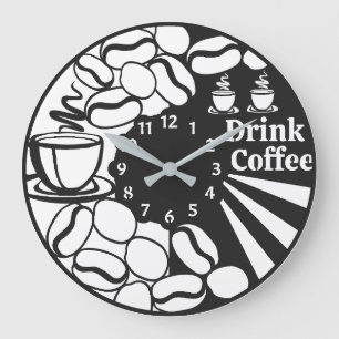 Relógio Grande Café De Bebida