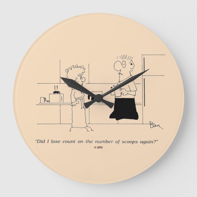 Relógio Grande Café demais (Frente)