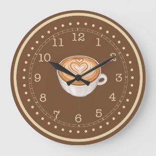 Relógio Grande Café Latte