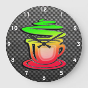 Relógio Grande Café quente lustroso