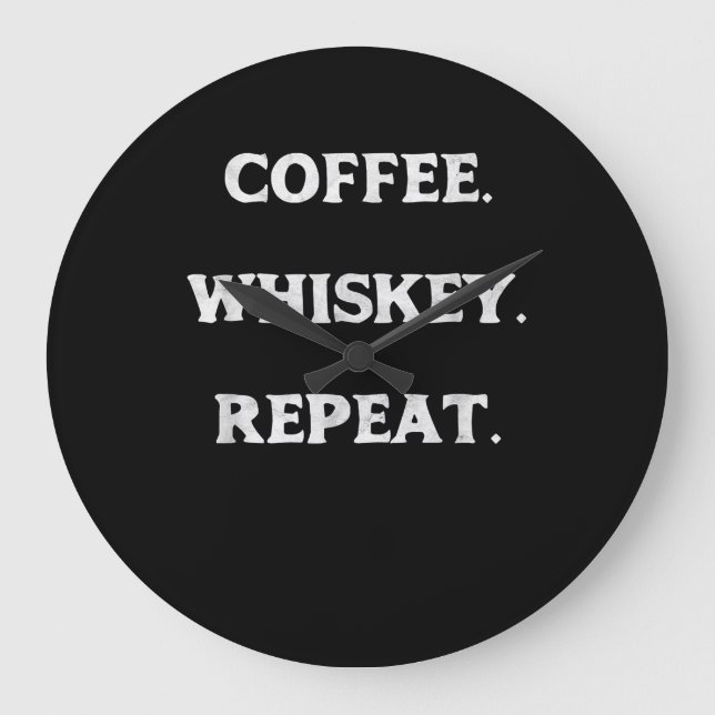 Relógio Grande Café Whiskey Repetir (Frente)