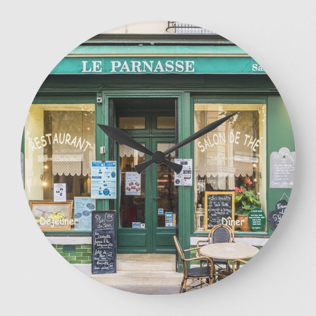 Relógio Grande Cafés franceses: Versalhes é uma cena acolhedora. (Frente)