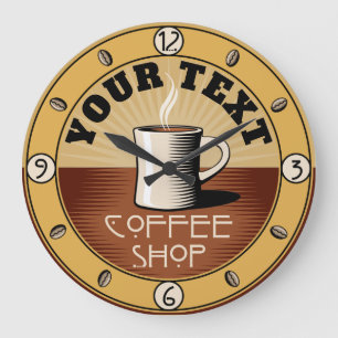 Relógio Grande Cafetaria do estilo das artes e dos artesanatos do